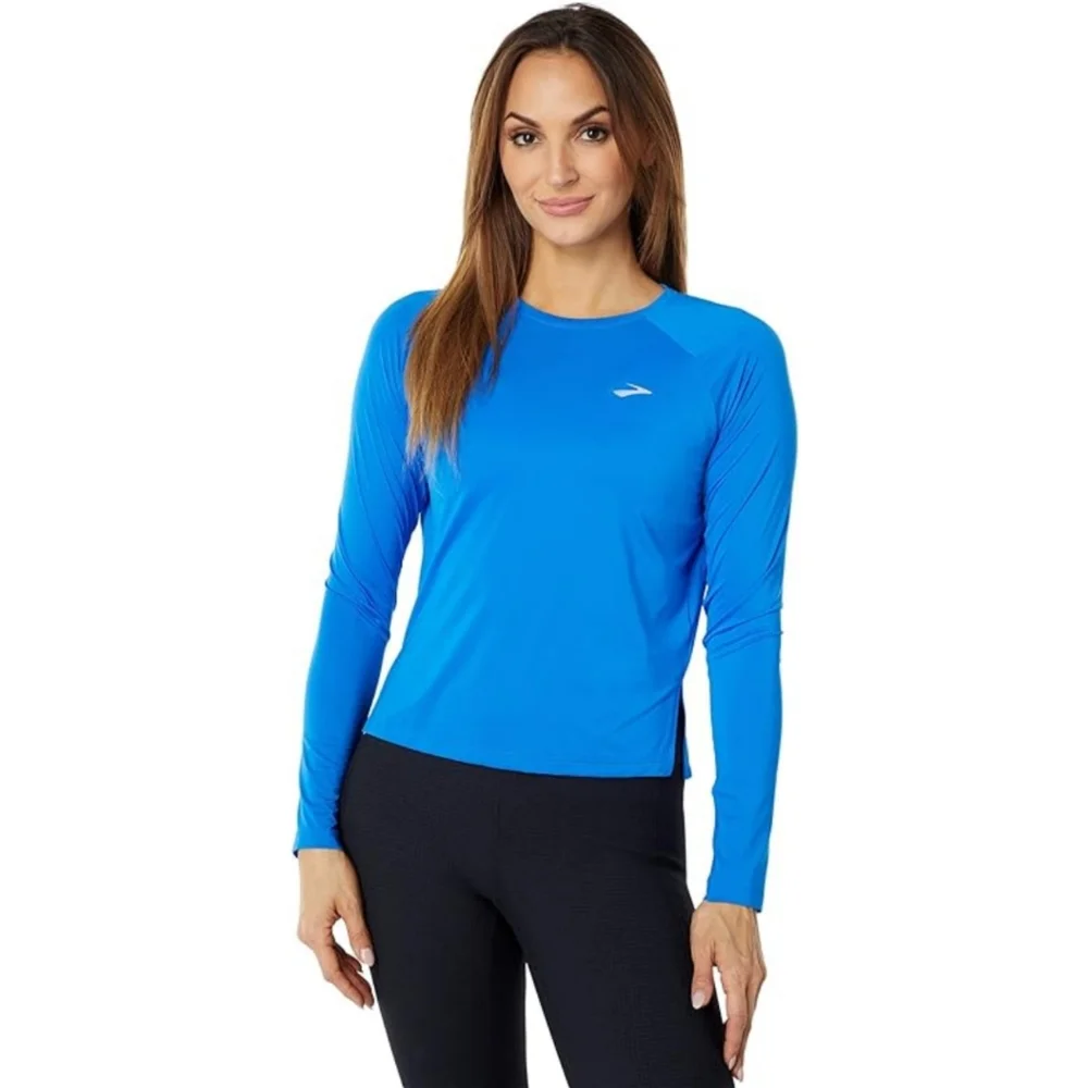 NWOT Brooks Sprint Free Long Sleeve Shirt in Bluetiful - Picture 1 of 7